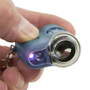 Carson MicroMini LED ve UV Işıklı Cep Mikroskobu 20x Mavi - Thumbnail