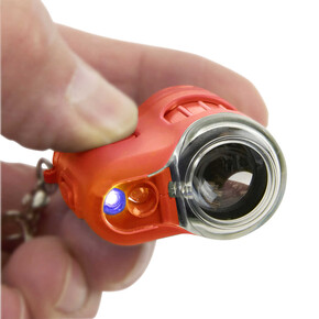 Carson MicroMini LED ve UV Işıklı Cep Mikroskobu 20x Turuncu - Thumbnail
