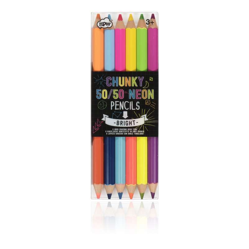 Chunky Pencils 50 50 Tombis Neon Kuru Boya Kalemleri Qtoo Com Tr