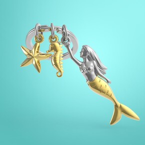 Metalmorphose Deniz Kızı Anahtarlık - Thumbnail