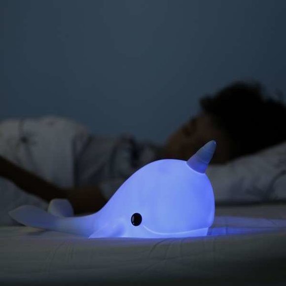 DHINK Narwhal Mavi Gece Lambası