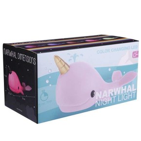 DHINK Narwhal Pembe Gece Lambası - Thumbnail