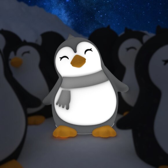 Dhink Penguen Silikon Şarjlı Gece Lambası 