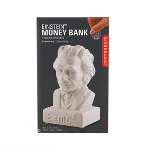 Kikkerland EINSTEIN COIN BANK Seramik Kumbara - Thumbnail