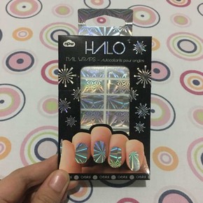 HALO NAIL WRAPS ORBITAL Gümüşi Tırnak Kaplaması Seti - Thumbnail