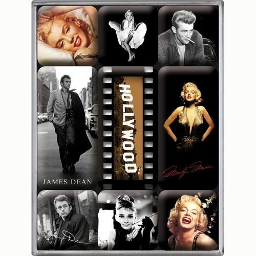 Nostalgic Art Hollywood Magnet Set 9 Parça