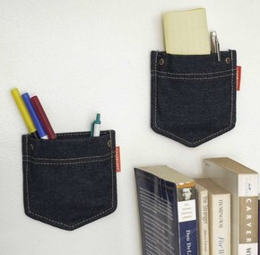 Kikkerland JEAN POCKET SET Jean Duvar Cepleri - Thumbnail