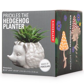 Kikkerland PRICKLES THE HEDGEHOG PLANTER Seramik Kirpi Saksı - Thumbnail