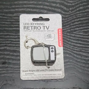 Kikkerland RETRO TV LED KEYCHAIN Işıklı ve Sesli Anahtarlık - Thumbnail