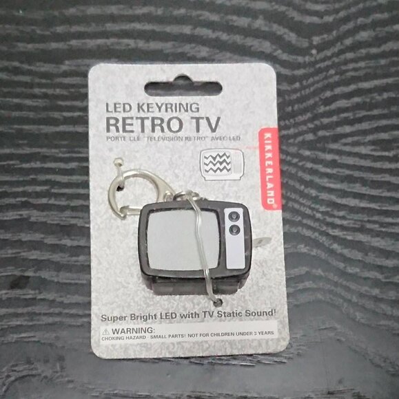 Kikkerland RETRO TV LED KEYCHAIN Işıklı ve Sesli Anahtarlık