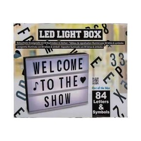 LED LIGHT BOX Işıklı Mesaj Panosu 84 Harf ve Sembol - Thumbnail
