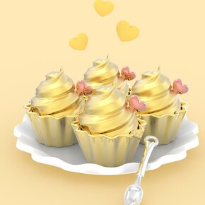 Metalmorphose Cupcake Anahtarlık - Thumbnail