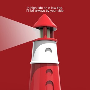 Metalmorphose Deniz Feneri Anahtarlık Kırmızı - Thumbnail