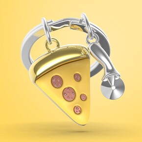 Metalmorphose Pizza Anahtarlık - Thumbnail