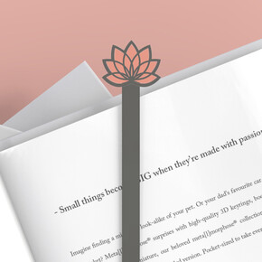 Metalmorphose Lotus Kitap Ayracı - Thumbnail