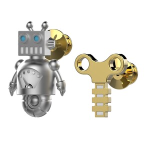 Metalmorphose Robot Broş Seti - Thumbnail