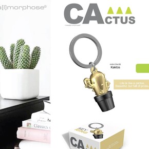 Metalmorphose CActus Kaktüs Anahtarlık Dore Siyah - Thumbnail