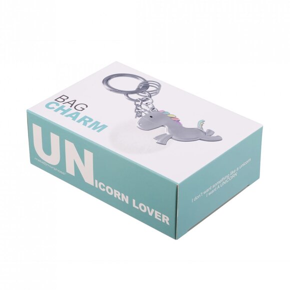 Metalmorphose UNicorn Lover Charm Pomponlu Anahtarlık