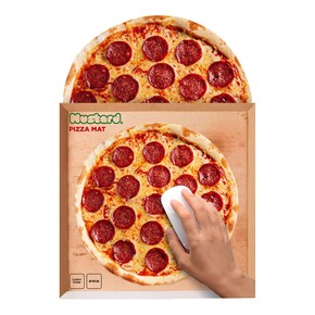 Mustard Pizza Mouse Pad - Thumbnail