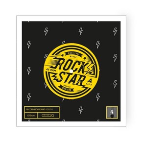 Mustard Rock N Roll Mouse Pad - Thumbnail