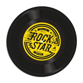 Mustard Rock N Roll Mouse Pad - Thumbnail