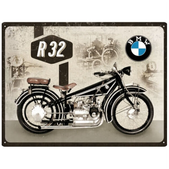 Nostalgic Art BMW Motorcycle R Metal Pano 30 x 40 cm