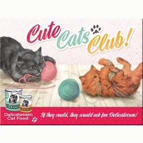 Nostalgic Art - Nostalgic Art Cute Cats Club Magnet 14275