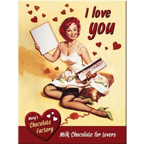 Nostalgic Art - Nostalgic Art I Love You Chocolate Magnet