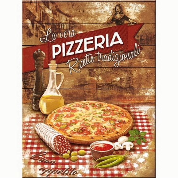 Nostalgic Art Pizzeria La Vera Magnet 14289