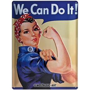 Nostalgic Art We can do it Metal Pano 30 x 40 cm - Thumbnail