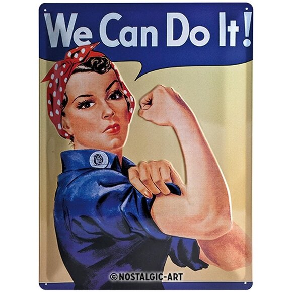 Nostalgic Art We can do it Metal Pano 30 x 40 cm