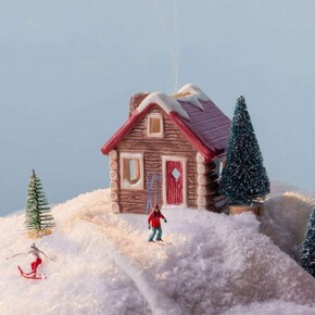 Paddywax Alpine Chalet Tütsü ve Tea Light Mumluk - Thumbnail