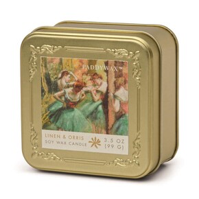 PADDYWAX - Paddywax Empresyonistler Metal Teneke Mum Linen ve Orris