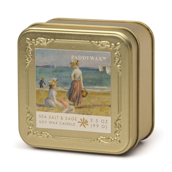 Paddywax Empresyonistler Metal Teneke Mum Sea Salt and Sage