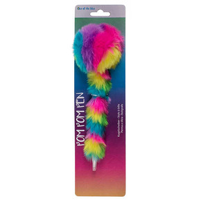 Out of The Blue - PLUSH PEN RAINBOW Pom Pom Gökkuşağı Peluş Kalem