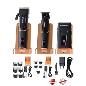 Powertec - Powertec TR-5400 Saç, Sakal, Vücut, Ense ve Günlük Tıraş Makinesi 3lü Set