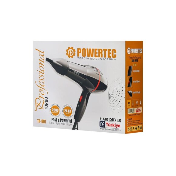 Powertec TR-801 Fön ve Saç Kurutma Makinesi