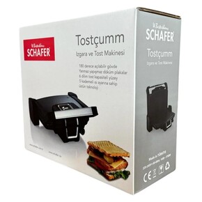 Schafer Tostçum Tost Makinesi Siyah - Thumbnail